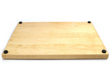 Load image into Gallery viewer, 1.25” Thick Extra Large Butcher Block Cutting Board With Rubber Feet, Thick Cutting Board, Wood Chopping Board, American Made Maple Hardwood