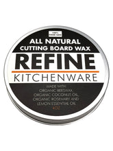Load image into Gallery viewer, All Natural Cutting Board Wax, Handmade in the USA With Organic Coconut Oil and Organic Beeswax