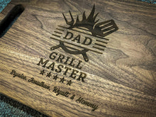 Load image into Gallery viewer, Gift For Dad Cutting Board, Personalized Gifts For Dad, Custom Grilling Gift For Dad, BBQ Gift For Dad, Custom Cutting Board - USA Made