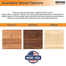 Load image into Gallery viewer, Large Wood Cutting Board With Thumb Hole and Juice Groove 18x12 Inches, Wood Cheese Board, Wooden Chopping Board, 100% Made in the USA
