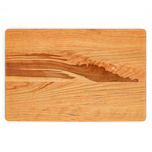 Load image into Gallery viewer, Large Cherry Wood Cutting Board With Juice Groove 18 x 12 Inches, Cherry Charcuterie Board, Cherry Cheese Board, Father's Day, 100% USA Made
