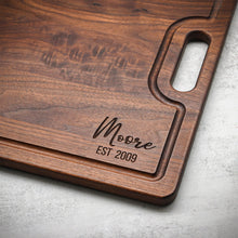 Load image into Gallery viewer, Extra Large Walnut Cutting Board 24" x 18", With Juice Groove, Father's Day Gift, Wedding Gift, Anniversary Gift, 100% Made in the USA