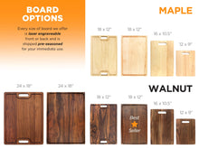 Load image into Gallery viewer, Personalized Cutting Board, Custom Engraved Charcuterie Board, Fatherโs Day Gift, Wedding Gift, Made in The USA