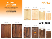 Load image into Gallery viewer, Custom Logo Cutting Board, Company Logo Cutting Board, Logo Engraved Cutting Board Made in the USA