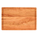 Cherry 18 × 12 classic cutting board, front view