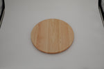 Maple 18-inch round cutting board, clean reverse face