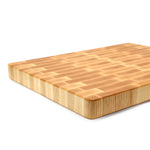 Maple 18 × 12 end-grain cutting board detail