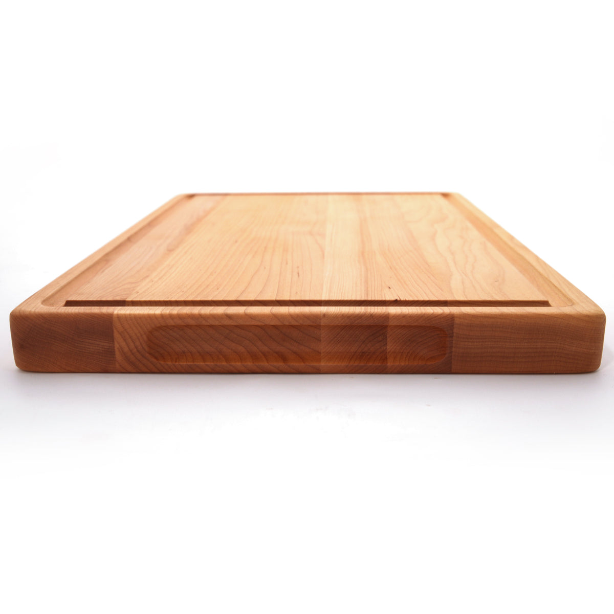 Maple 20 × 15 thick flat-grain cutting board, low profile