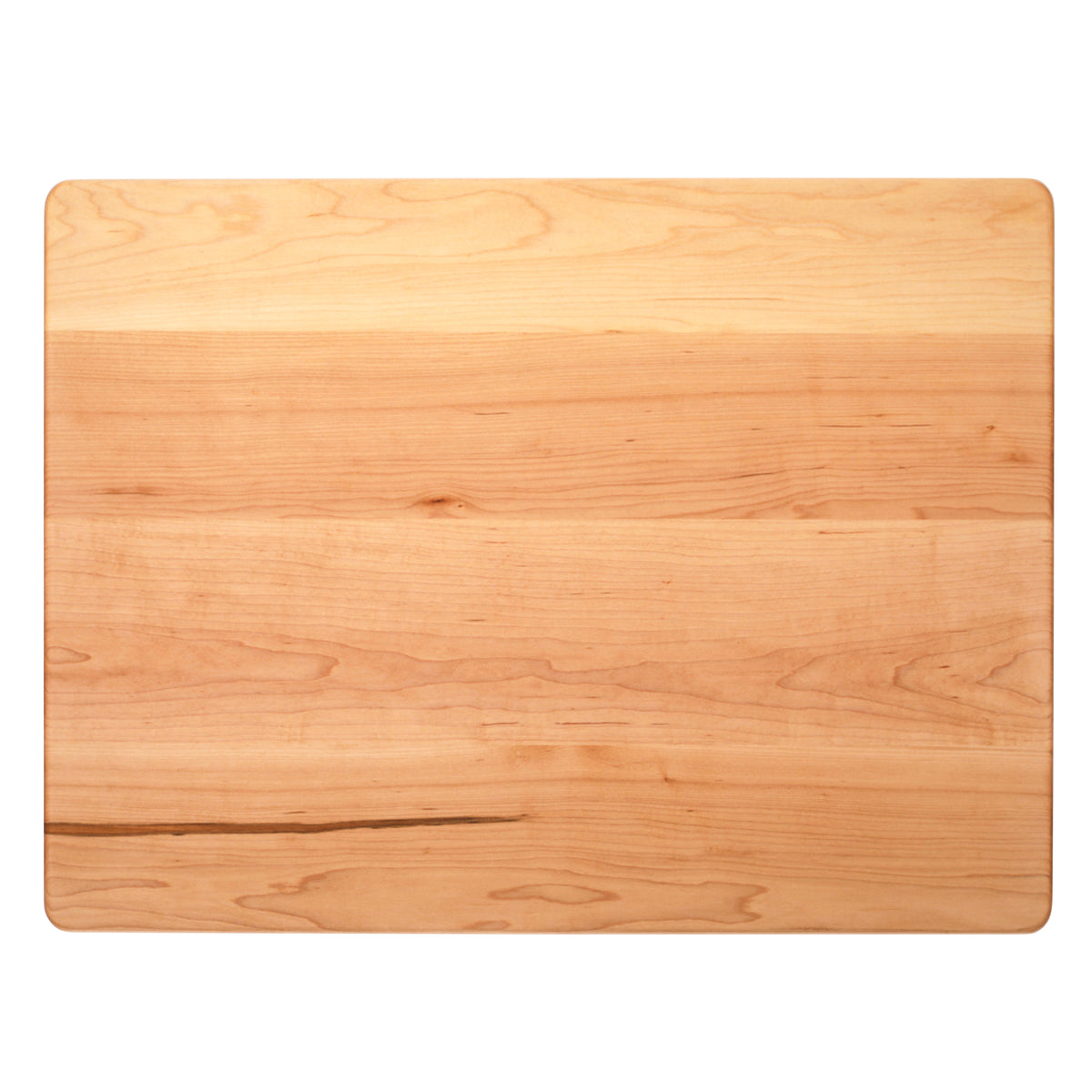 Maple 24 × 18 thick flat-grain cutting board detail