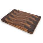 Walnut 18 × 12 end-grain cutting board, angled view
