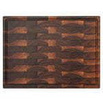 Walnut 24 × 18 end-grain cutting board with juice groove
