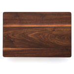 Walnut 18 × 12 thick flat-grain cutting board, plain front view