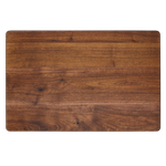 Walnut 18 × 12 classic cutting board, plain reverse face