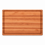 18 × 12 Cherry / Top Juice Groove / No Handles — top view