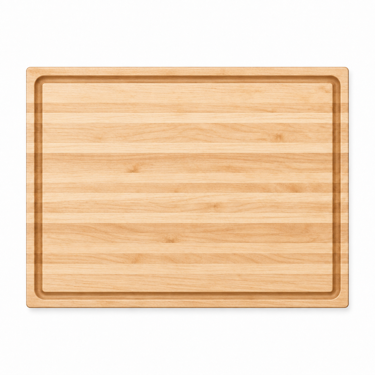 20 × 15 Maple / Top Juice Groove / No Handles — top view