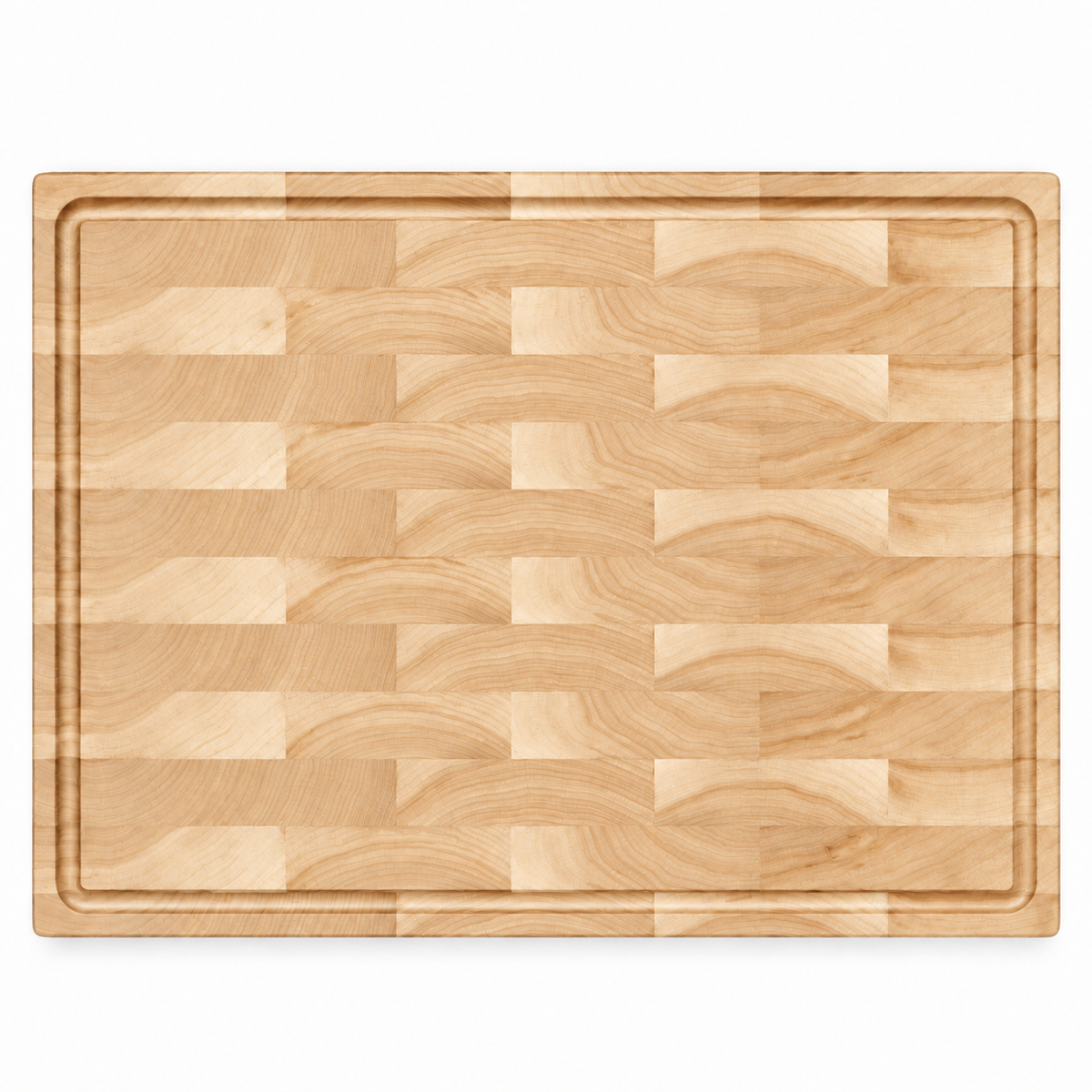 20 × 15 Maple / Top Juice Groove / No Handles — top view