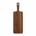 18 × 6 Walnut / No Groove / Paddle Handle — top view