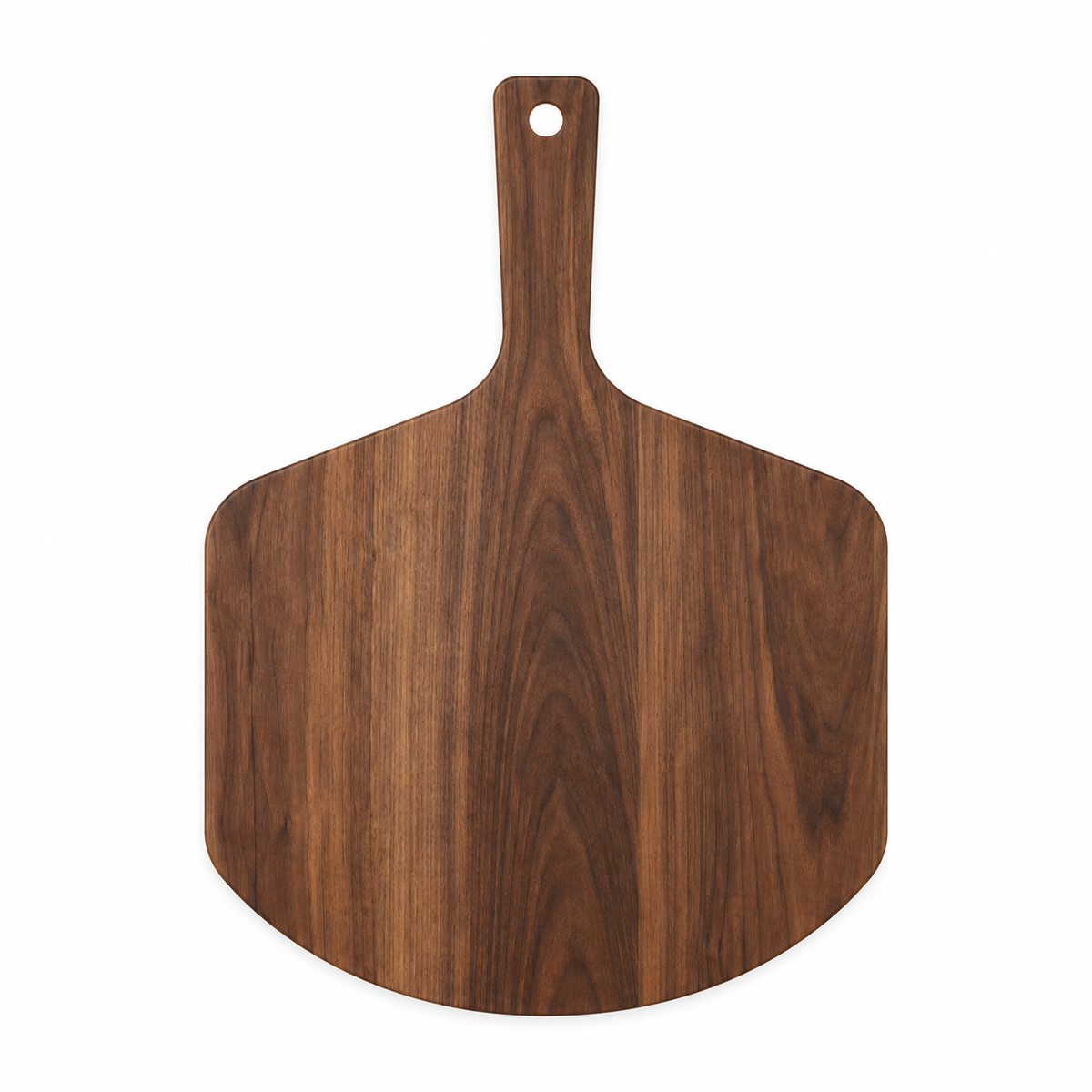 22 × 16 Walnut / No Groove / Paddle Handle — top view