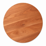 18-inch round Cherry / No Groove / No Handles — top view