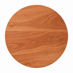 15-inch round Cherry / No Groove / No Handles — top view