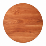 18-inch round Cherry / No Groove / No Handles — top view