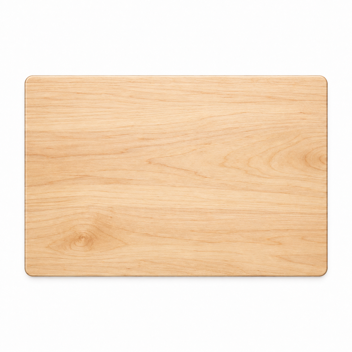 18 × 12 Maple / Bottom Juice Groove / No Handles — top view