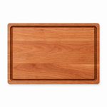18 × 12 Cherry / Top Juice Groove / No Handles — top view