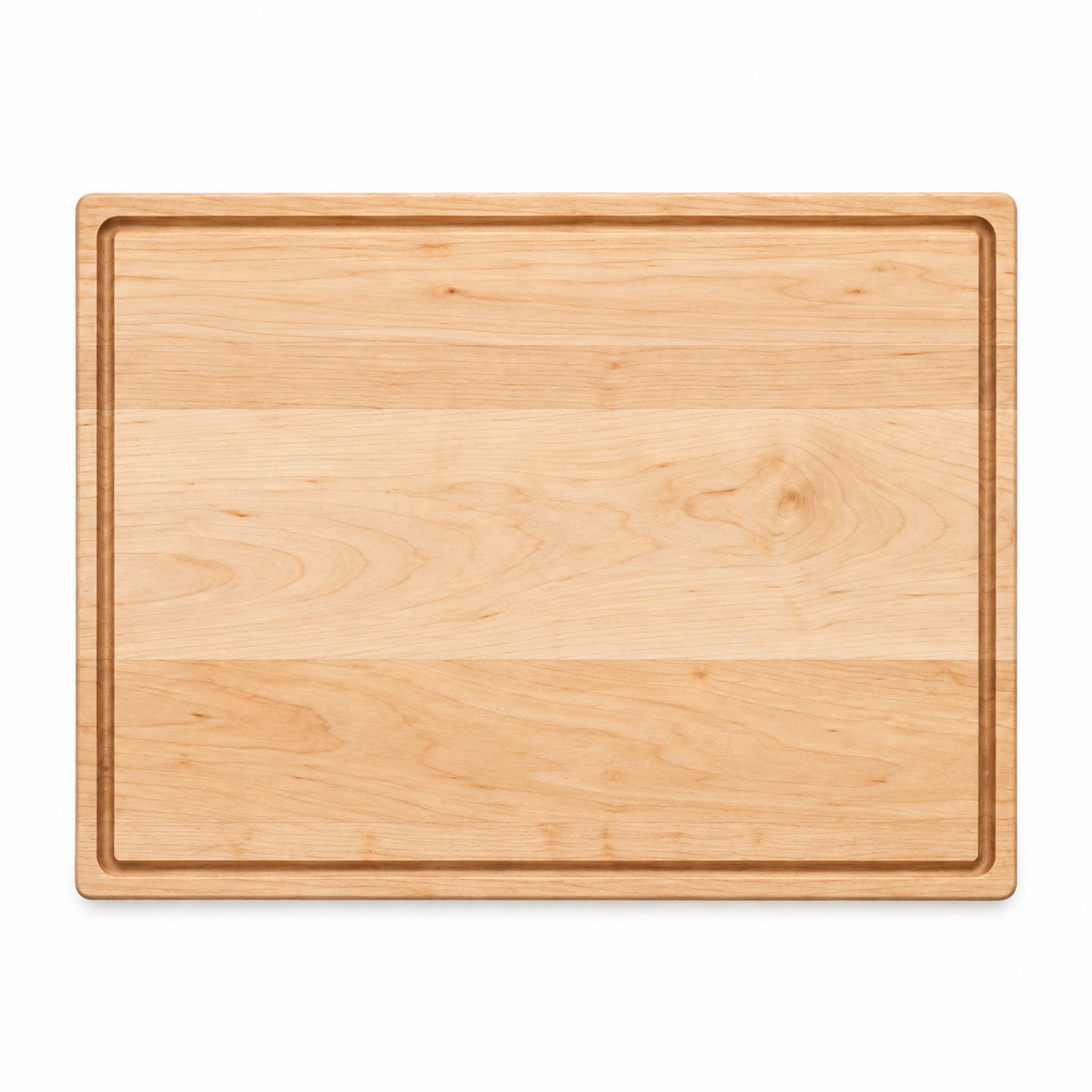 24 × 18 Maple / Top Juice Groove / No Handles — top view