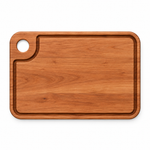 18 × 12 Cherry / Juice Groove / Thumb-Hole Handle — top view