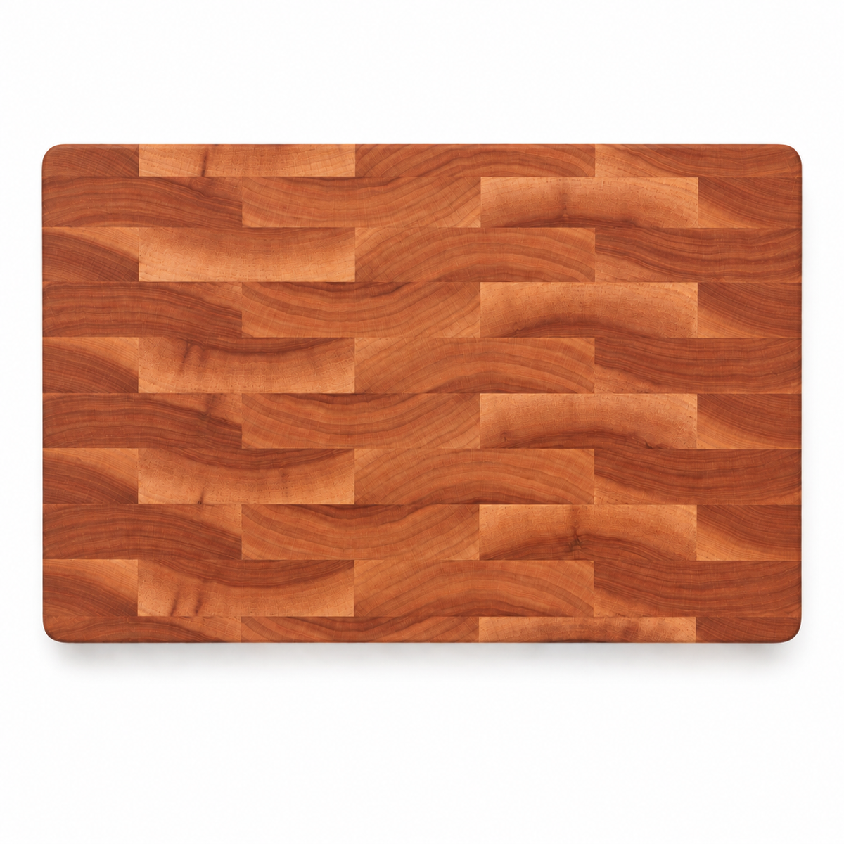18 × 12 Cherry / Bottom Juice Groove / No Handles — top view