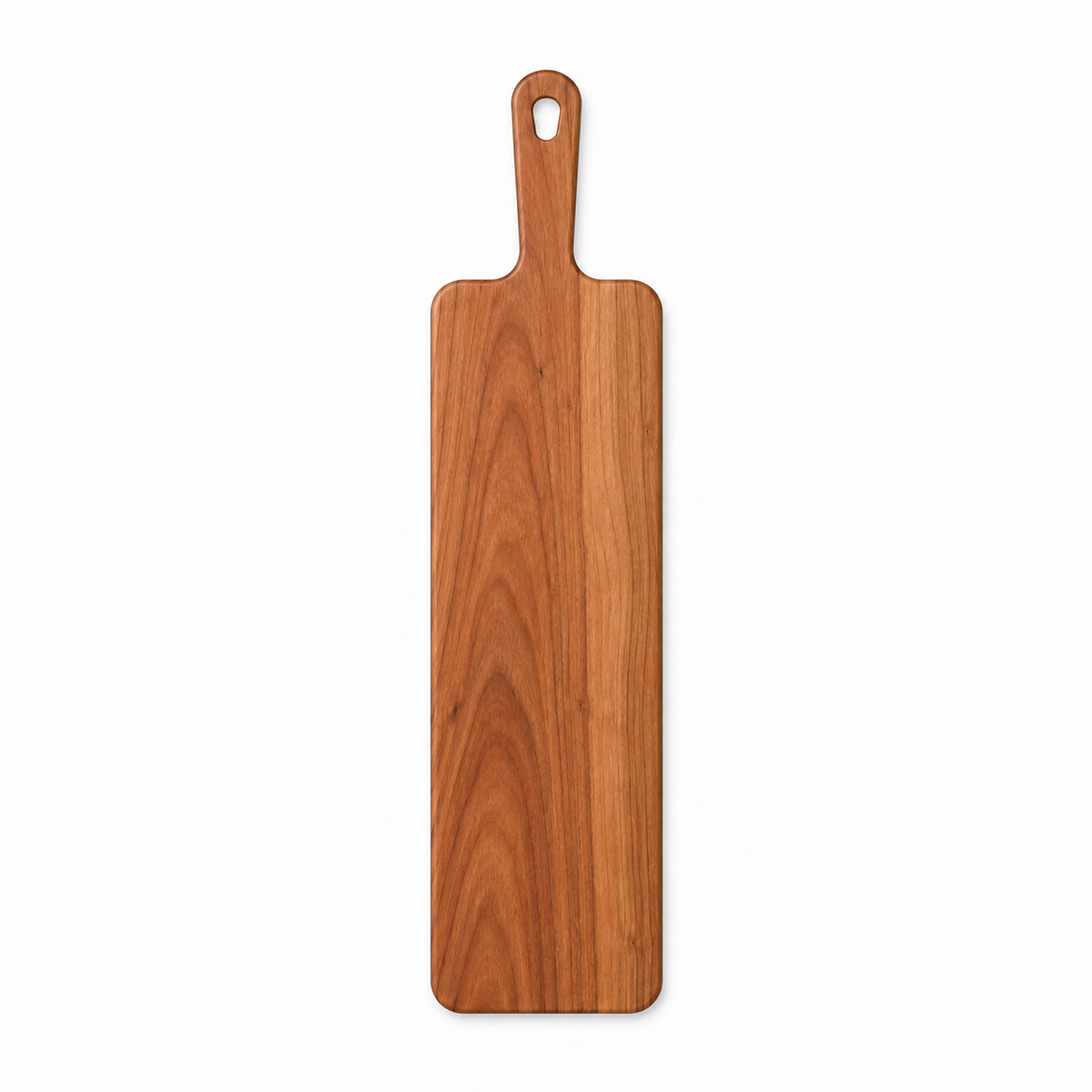 24 × 6 Cherry / No Groove / Paddle Handle — top view
