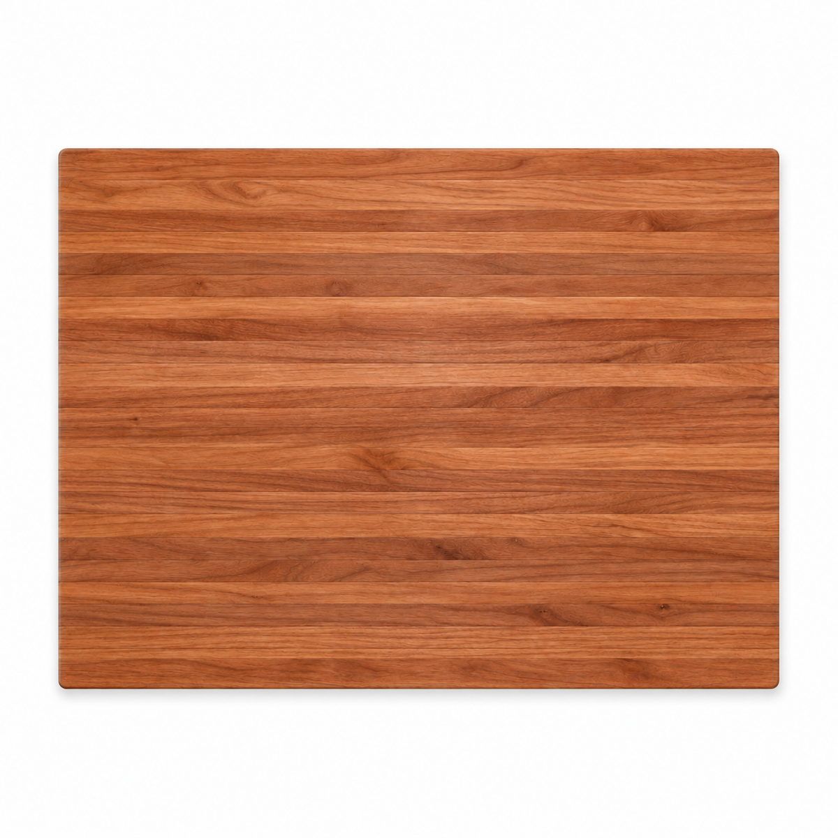 24 × 18 Cherry / Bottom Juice Groove / No Handles — top view