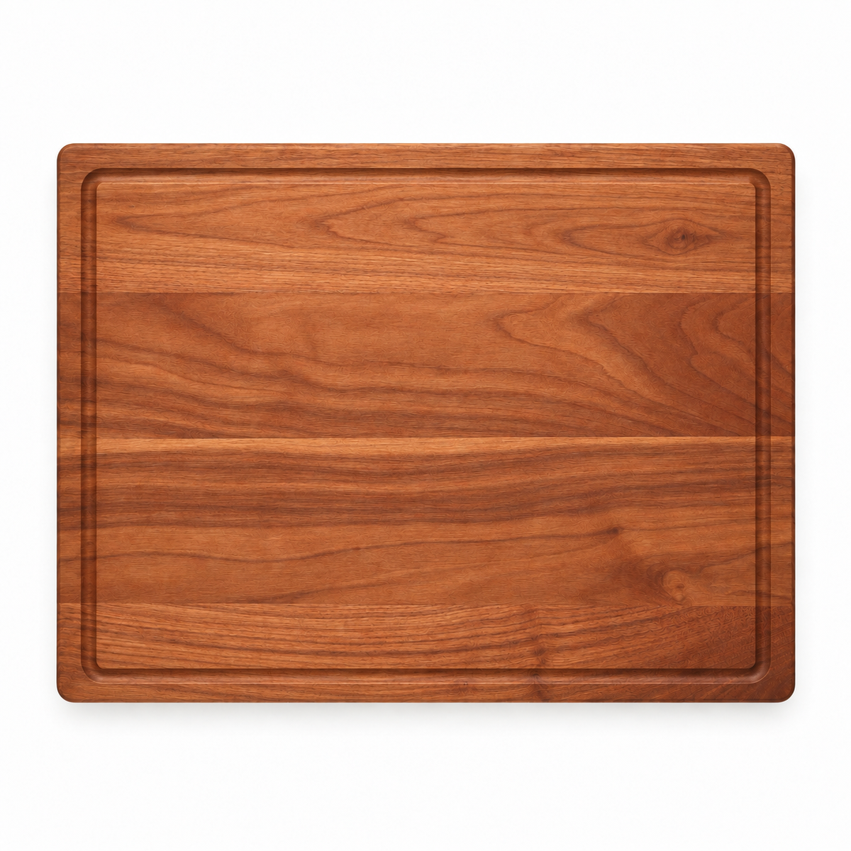 24 × 18 Cherry / Top Juice Groove / No Handles — top view