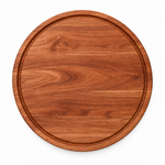 18-inch round Cherry / Juice Groove / No Handles — top view