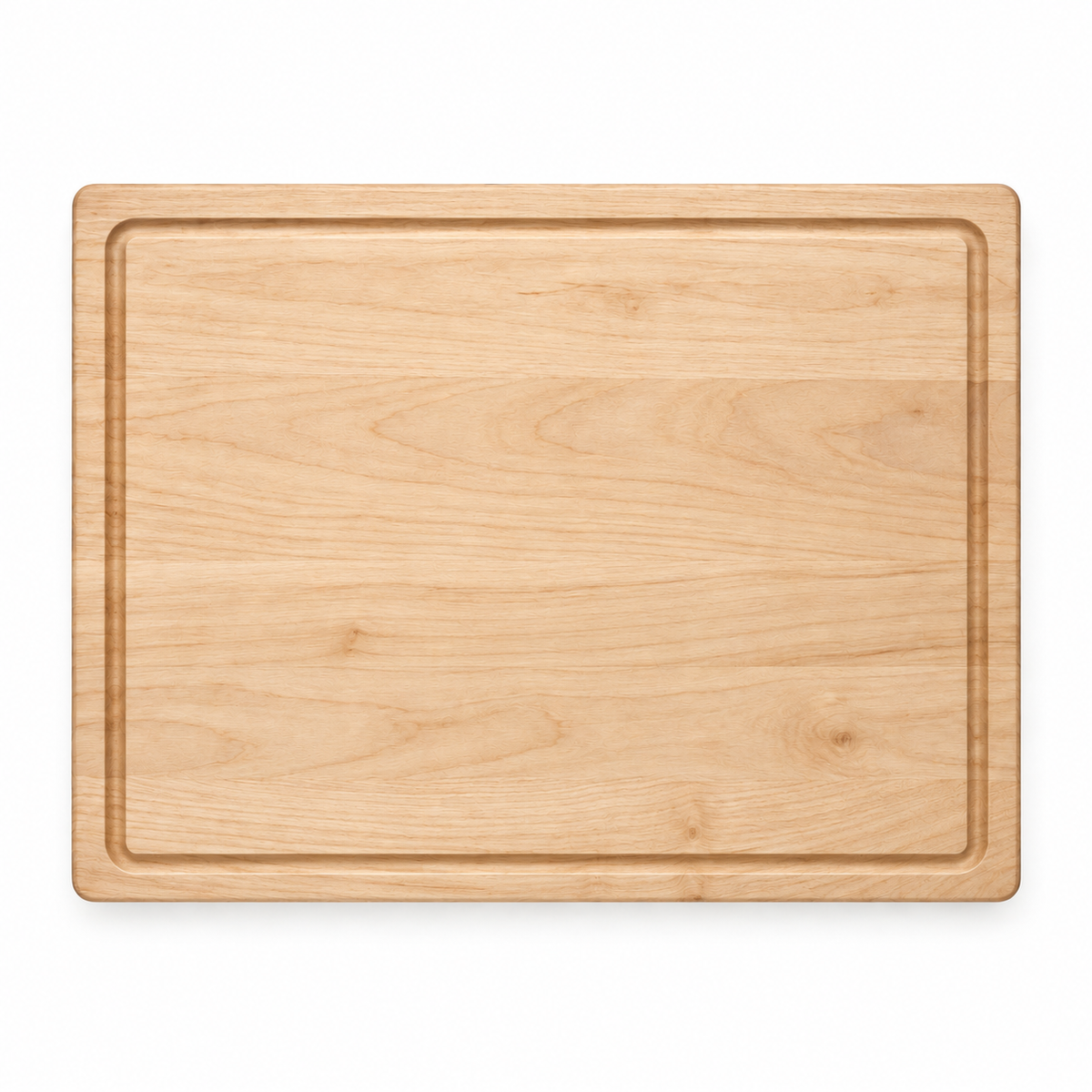 24 × 18 Maple / Top Juice Groove / No Handles — top view