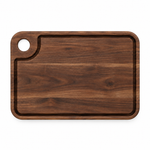 18 × 12 Walnut / Juice Groove / Thumb-Hole Handle — top view