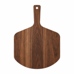 17 × 12 Walnut / No Groove / Paddle Handle — top view
