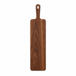 24 × 6 Walnut / No Groove / Paddle Handle — top view
