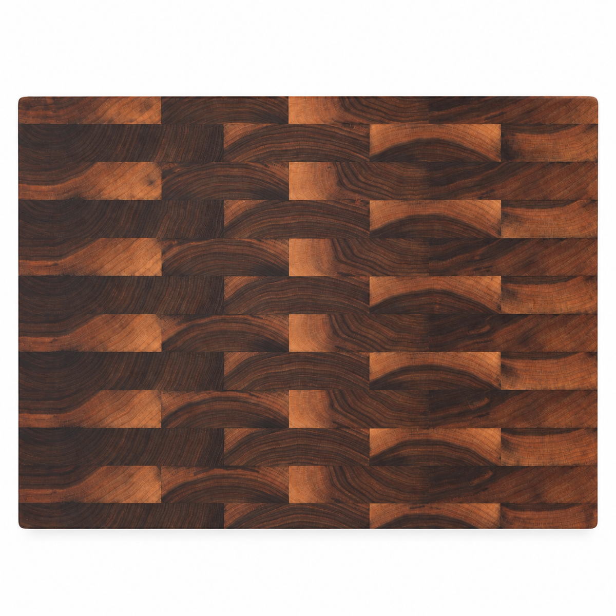 24 × 18 Walnut / Bottom Juice Groove / No Handles — top view