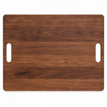 24 × 18 Walnut / No Groove / Cutout Handles — top view