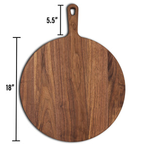 Walnut Paddle Cutting Board With Handle, Walnut Cutting Board With Handle, Charcuterie Board With Handle Handmade in the USA