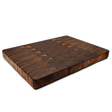 Load image into Gallery viewer, Wedding Gift, Extra Large End Grain Walnut Cutting Board, End Grain Butcher Block with Rubber Feet, Mother&#39;s Day, Anniversary Gift, USA Made