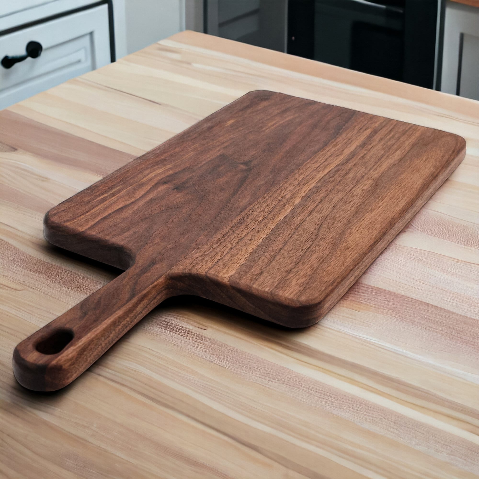 Paddle Cheese selling Board - Walnut