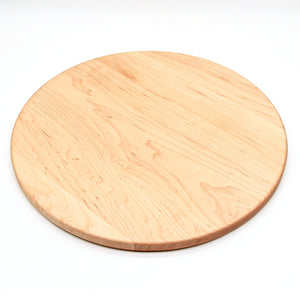 Large Walnut Round Cheese Board, 18 Inch Round Cutting Board with Juice Groove Black Walnut, Large Walnut Round Charcuterie Board