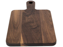 Load image into Gallery viewer, Classic Walnut Cutting Board With Handle, Black Walnut Cutting Board With Handle, Charcuterie Board With Handle Handmade in the USA
