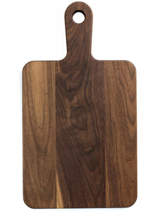 Classic Walnut Cutting Board With Handle, Black Walnut Cutting Board With Handle, Charcuterie Board With Handle Handmade in the USA