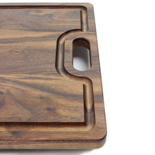Load image into Gallery viewer, Large Cutting Board With Handles and Juice Groove 18x12, Reversible Wood Cutting Board, Doubles as a Wooden Serving Tray With Handles