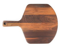 Load image into Gallery viewer, Personalized Pizza Peel, Large 22&quot; x 16&quot; Walnut American Hardwood, Personalized Pizza Board, Pizza Paddle, Pizza Shovel, Wood Pizza Peel