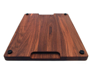 Extra Large Wood Cutting Board with Feet, Pocket Handles and Juice Groove, 24”x18”x1.25 Inches Thick Cutting Board Handmade in the USA