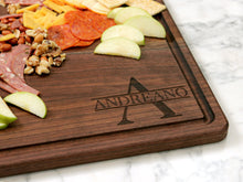 Load image into Gallery viewer, Large Walnut Cutting Board 24&quot; x 18&quot;, With Juice Groove, Christmas Gift, Wedding Gift, Anniversary Gift, 100% Made in the USA